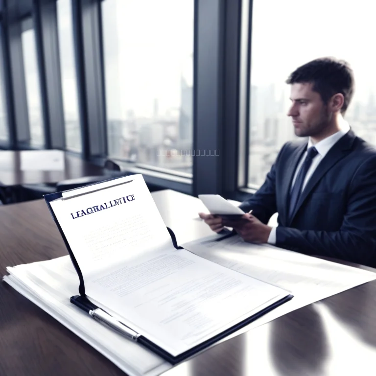 Legal document review and contract highlights on desk